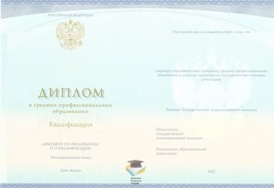 Диплом Новокузнецкого педагогического колледжа СпецБланк 2014-2020 годов